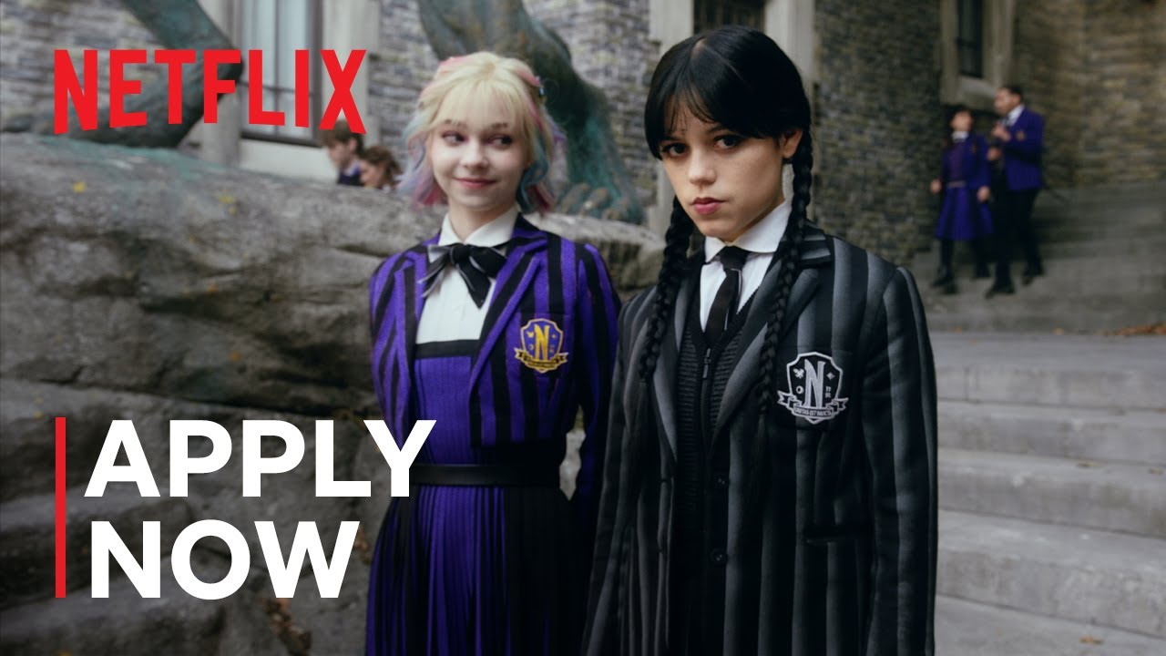 Attend Nevermore Academy with Wednesday Addams