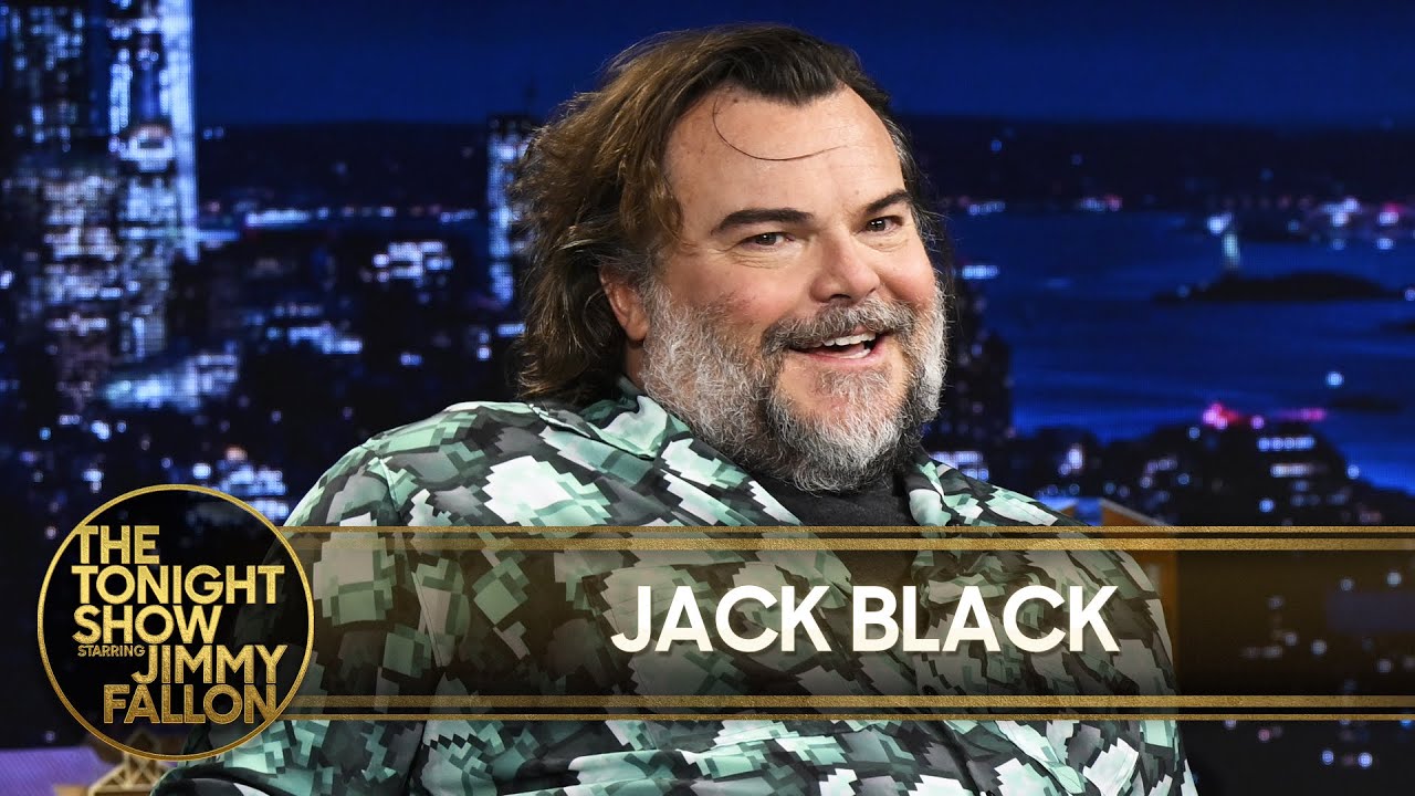 Jack Black Shreds the Guitar During Tonight Show Entrance
