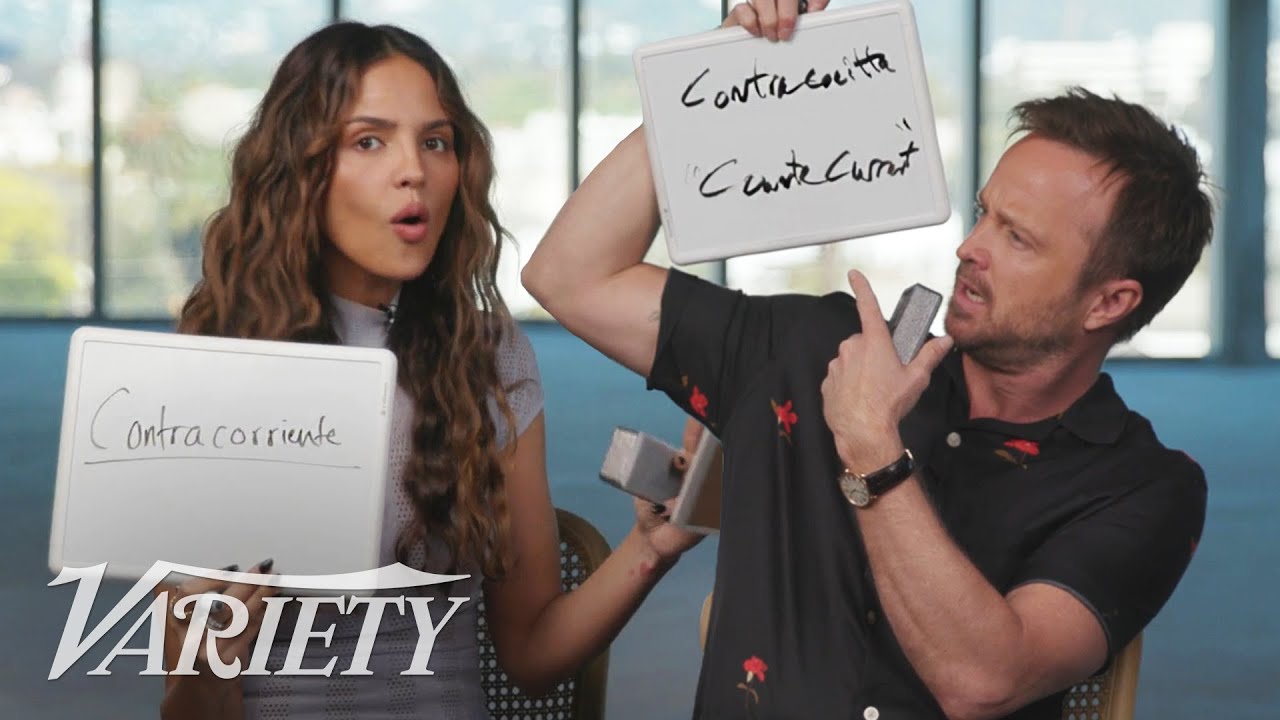 How Well Do Aaron Paul & Eiza González Know Each Other?