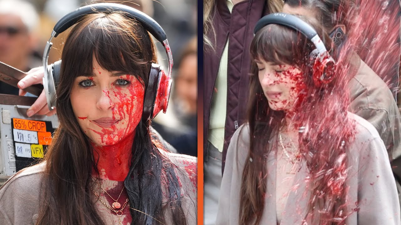 Dakota Johnson Gets Covered in BLOOD on Verity Set