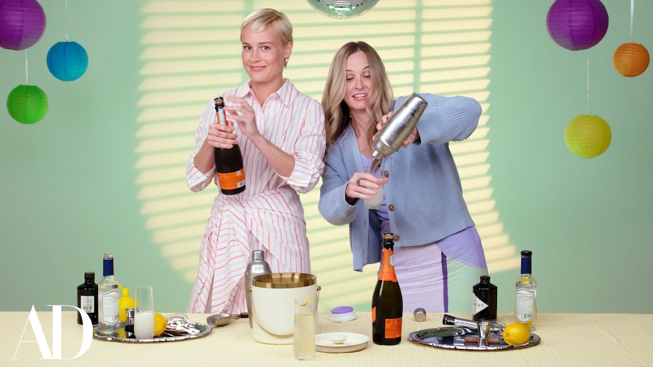 Brie Larson & BFF Courtney McBroom Compete in Party Hosting Skills