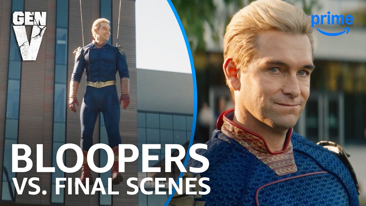 Gen V S1 Bloopers vs. Final Scenes