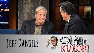 Jeff Daniels Takes The Colbert Questionert