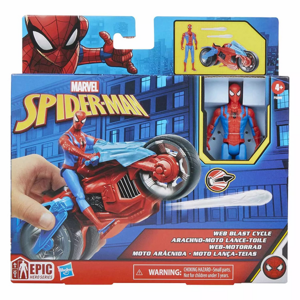 Marvel Spider-Man Web Blast Cycle (F6899)-0
