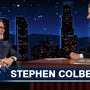 Stephen Colbert Celebrates Seven Emmys, Loses the Beard and Gives Jimmy Kimmel a Very Special Gift