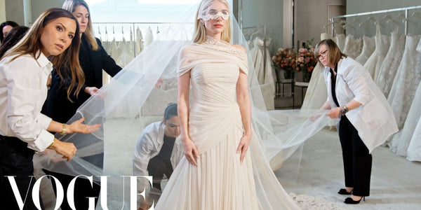 Emma Roberts Reveals Her Vintage-Inspired Wedding Dress in Intimate Vogue Fitting