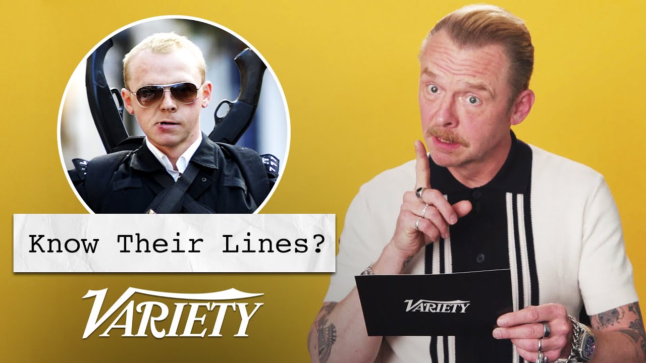 Does Simon Pegg Know His Lines?
