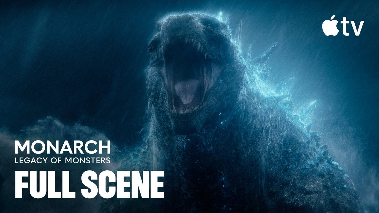 Monarch: Legacy of Monsters Clip – Godzilla Chases Titan X to Skull Island