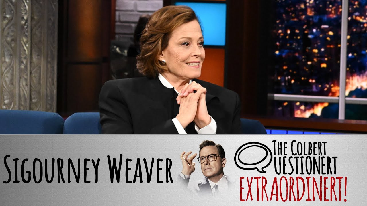 Sigourney Weaver Takes The Colbert Questionert