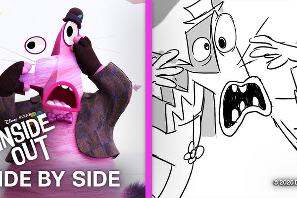 Inside Out Side by Side | "Abstract Thought" Scene | Storyboards vs. Film