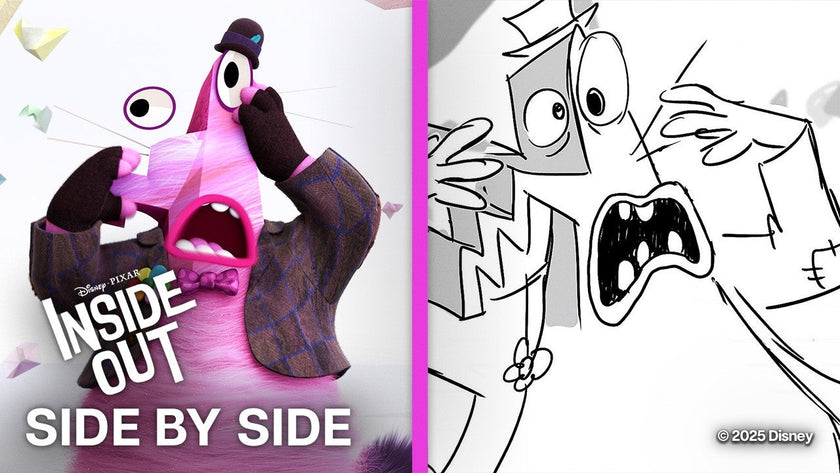 Inside Out Side by Side | "Abstract Thought" Scene | Storyboards vs. Film