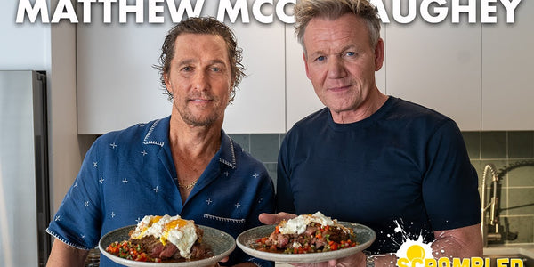 Gordon Ramsay Teaches Matthew McConaughey How to Make the Ultimate Steak & Eggs