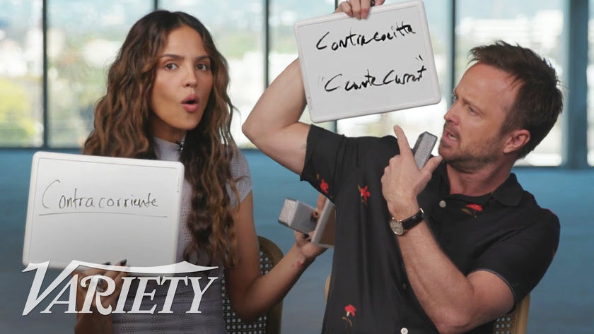 How Well Do Aaron Paul & Eiza González Know Each Other?