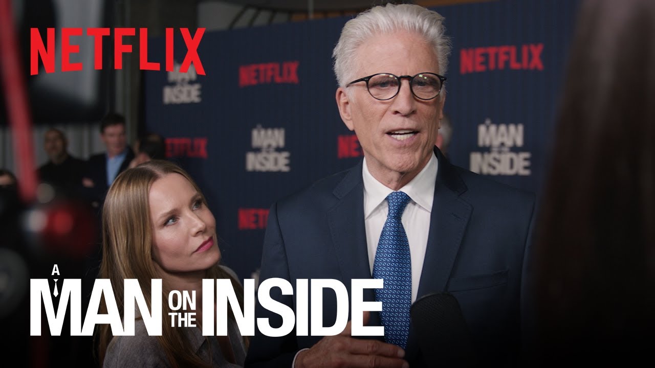 Kristen Bell reunites with Ted Danson at the A Man on the Inside premiere