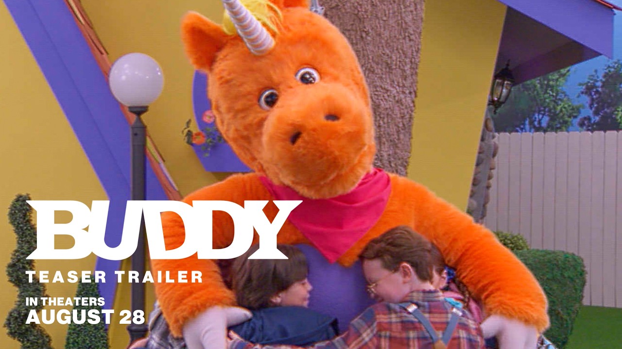 Buddy Teaser Turns a Bright Orange Kids’ Show Unicorn Into a Nightmare