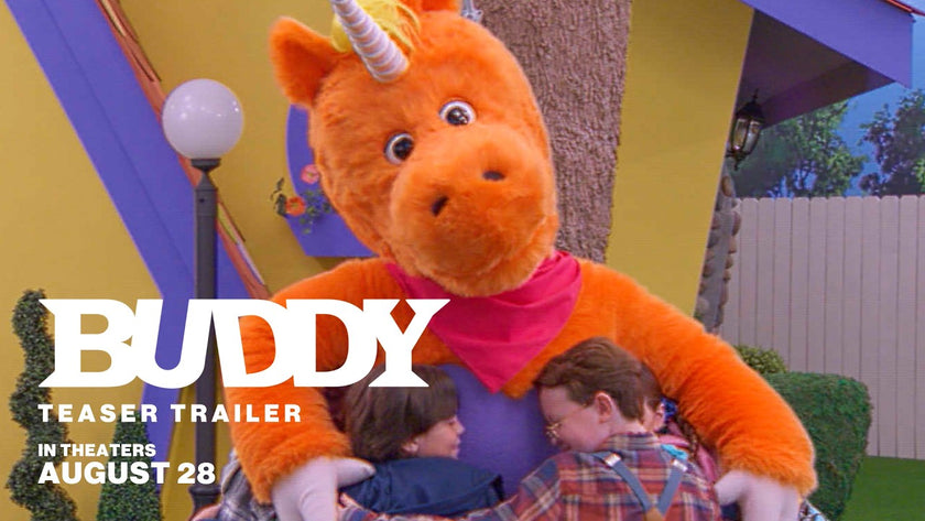 Buddy Teaser Turns a Bright Orange Kids’ Show Unicorn Into a Nightmare