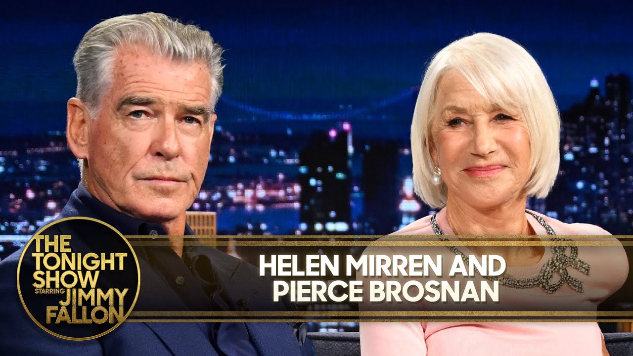 Helen Mirren and Pierce Brosnan Try Jimmy's Celebrity Tomato Salsa