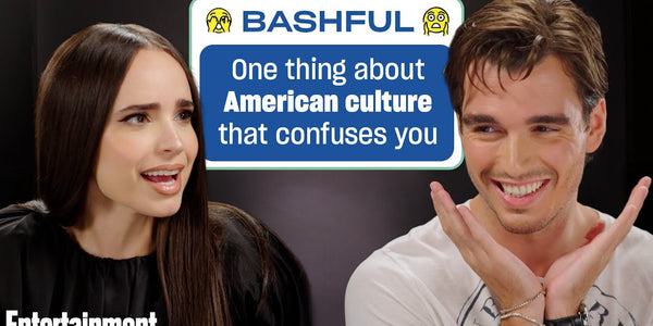 Sofia Carson & Corey Mylchreest Overact an Interview for 'My Oxford Year'