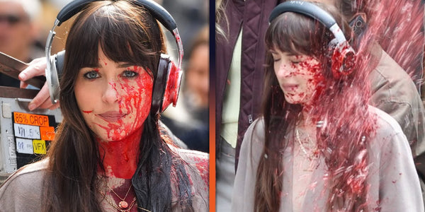 Dakota Johnson Gets Covered in BLOOD on Verity Set