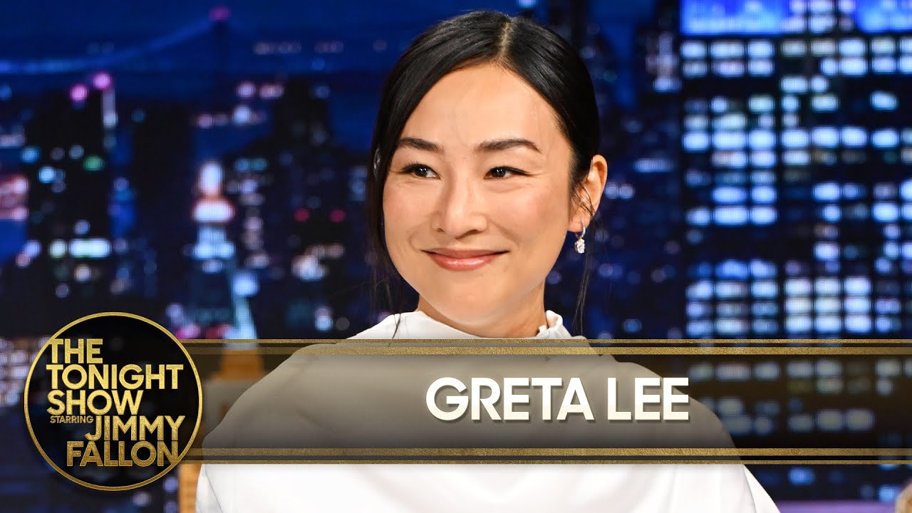 Greta Lee Shows Jimmy How She Ran Like Tom Cruise for Tron: Ares