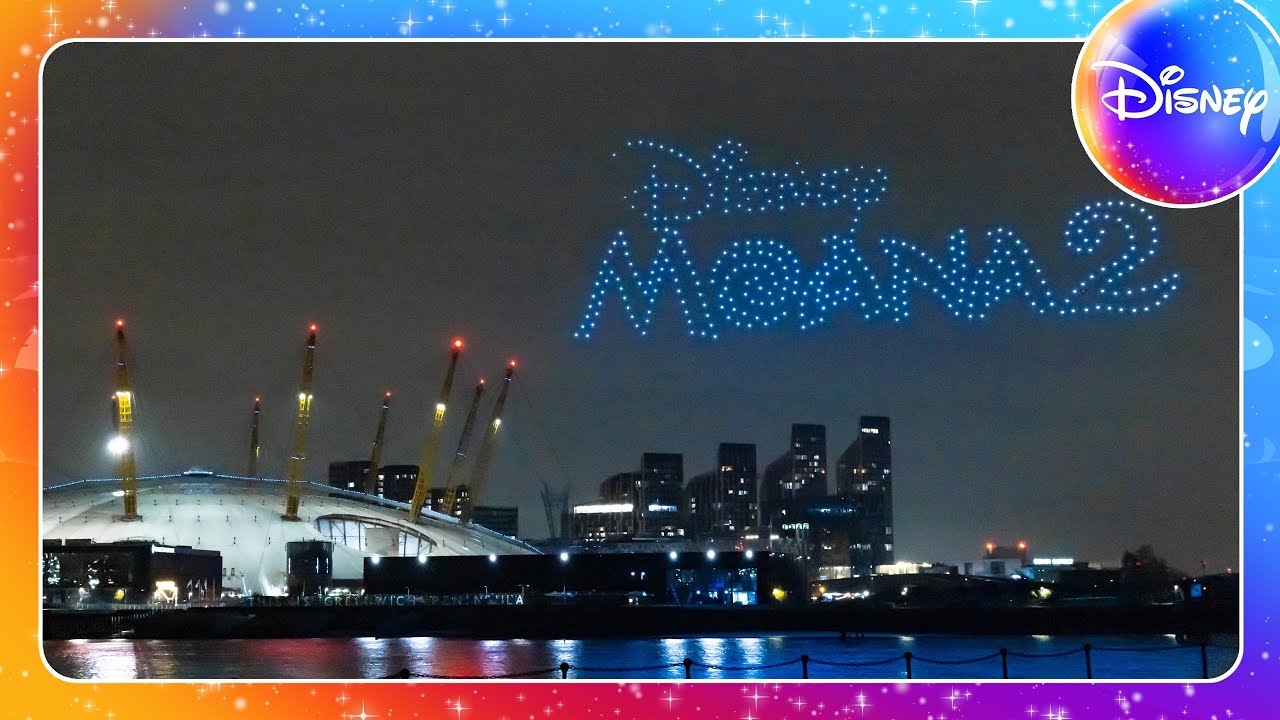 Moana 2 Drone Show in London ✨🌺