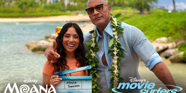 Movie Surfers Goes Behind the Scenes of Moana With Dwayne Johnson and Catherine Lagaʻaia