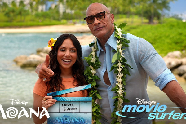 Movie Surfers Goes Behind the Scenes of Moana With Dwayne Johnson and Catherine Lagaʻaia
