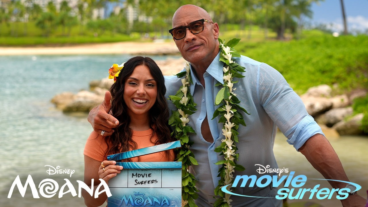 Movie Surfers Goes Behind the Scenes of Moana With Dwayne Johnson and Catherine Lagaʻaia