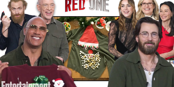Chris Evans, Dwayne Johnson & the Cast of 'Red One' Decorate Ugly Christmas Sweaters