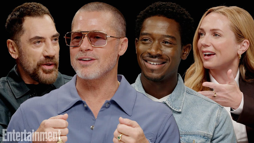 Brad Pitt & Javier Bardem on Driving 180mph & Training with Lewis Hamilton