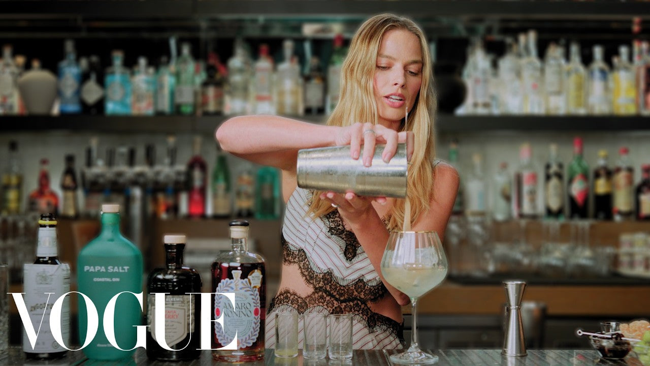 Margot Robbie Makes a Bloody Mary, Dry Martini, White Russian & More