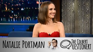 Natalie Portman Takes The Colbert Questionert