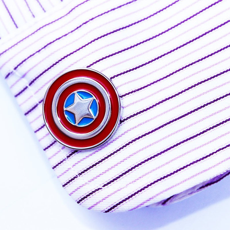 Captain America Shield Cufflinks