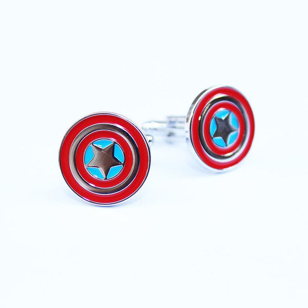 Captain America Shield Cufflinks