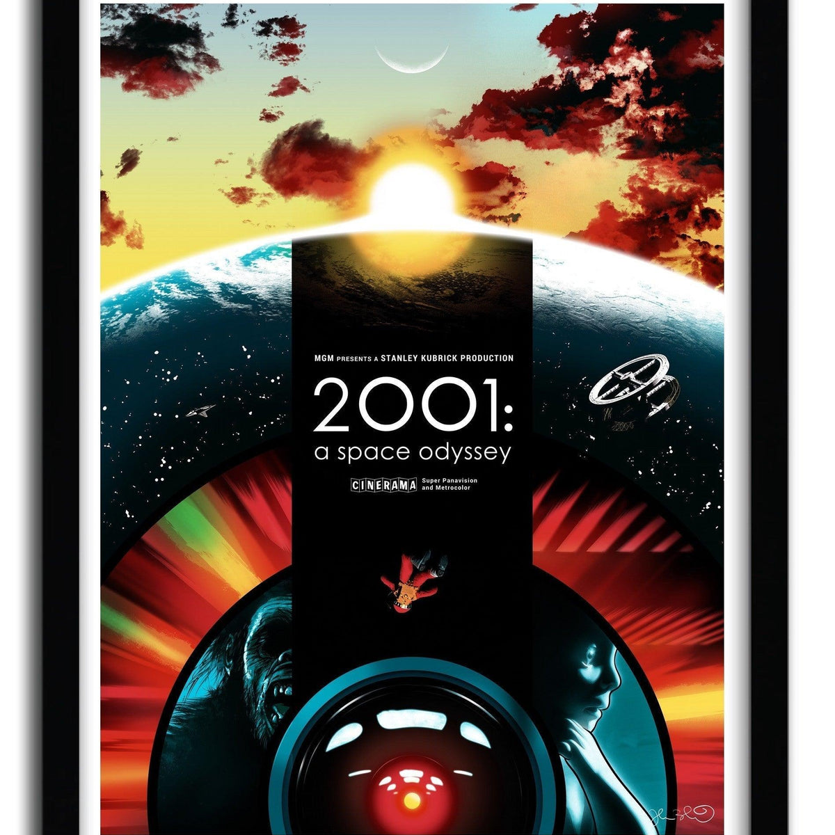 2001 Space Odyssey wall art by JOSHUA BUDICH - Hollywood Box