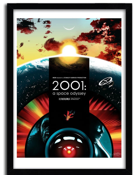 2001 Space Odyssey wall art by JOSHUA BUDICH - Hollywood Box