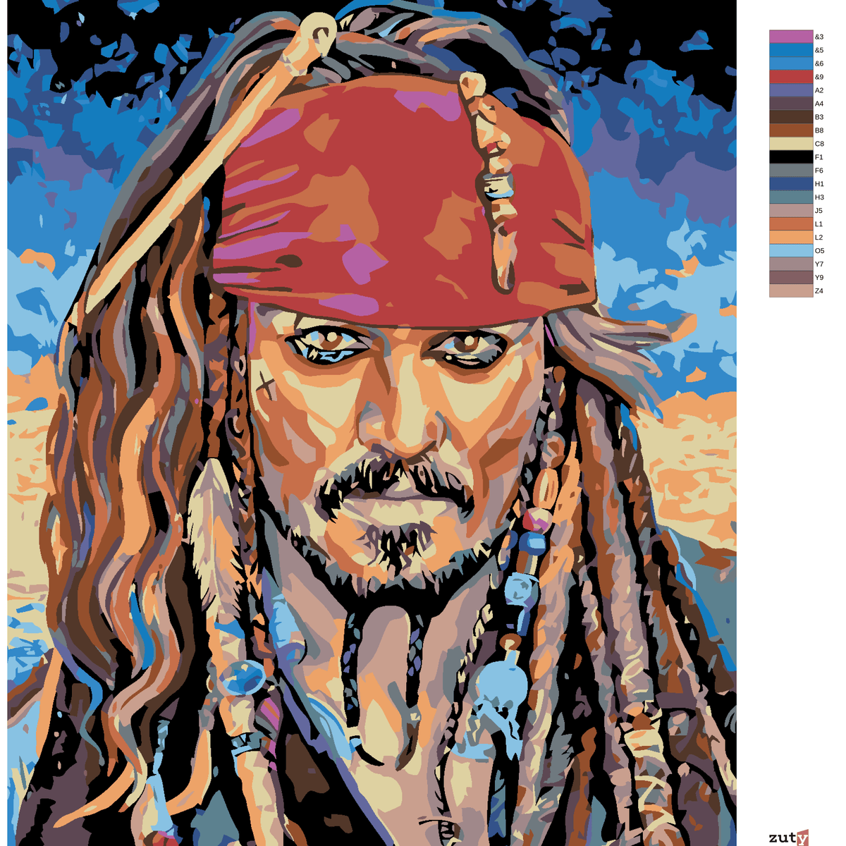 Paint by Numbers - Jack Sparrow I