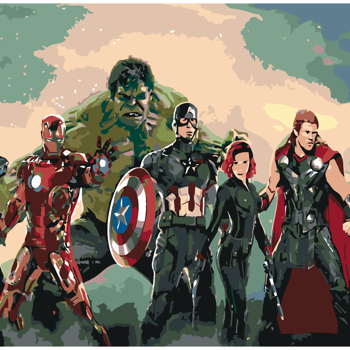 Paint by Numbers - Avengers Assemble