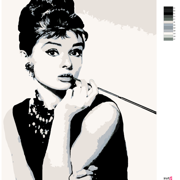 Paint by Numbers - Audry Hepburn