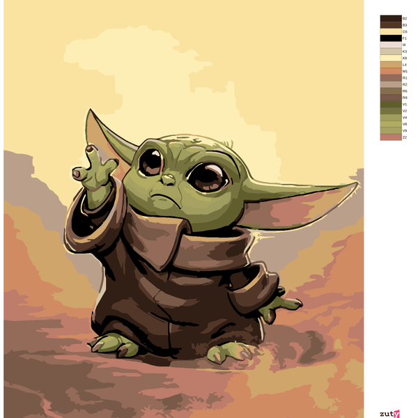 Paint by Numbers - Baby Yoda