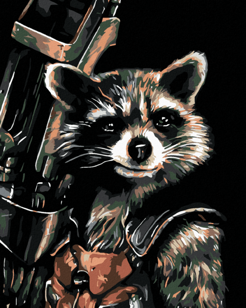 Paint by Numbers - Rocket Racoon