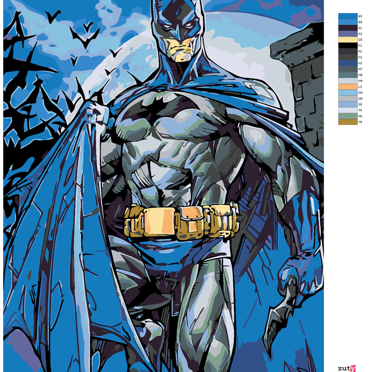 Paint by Numbers - Batman