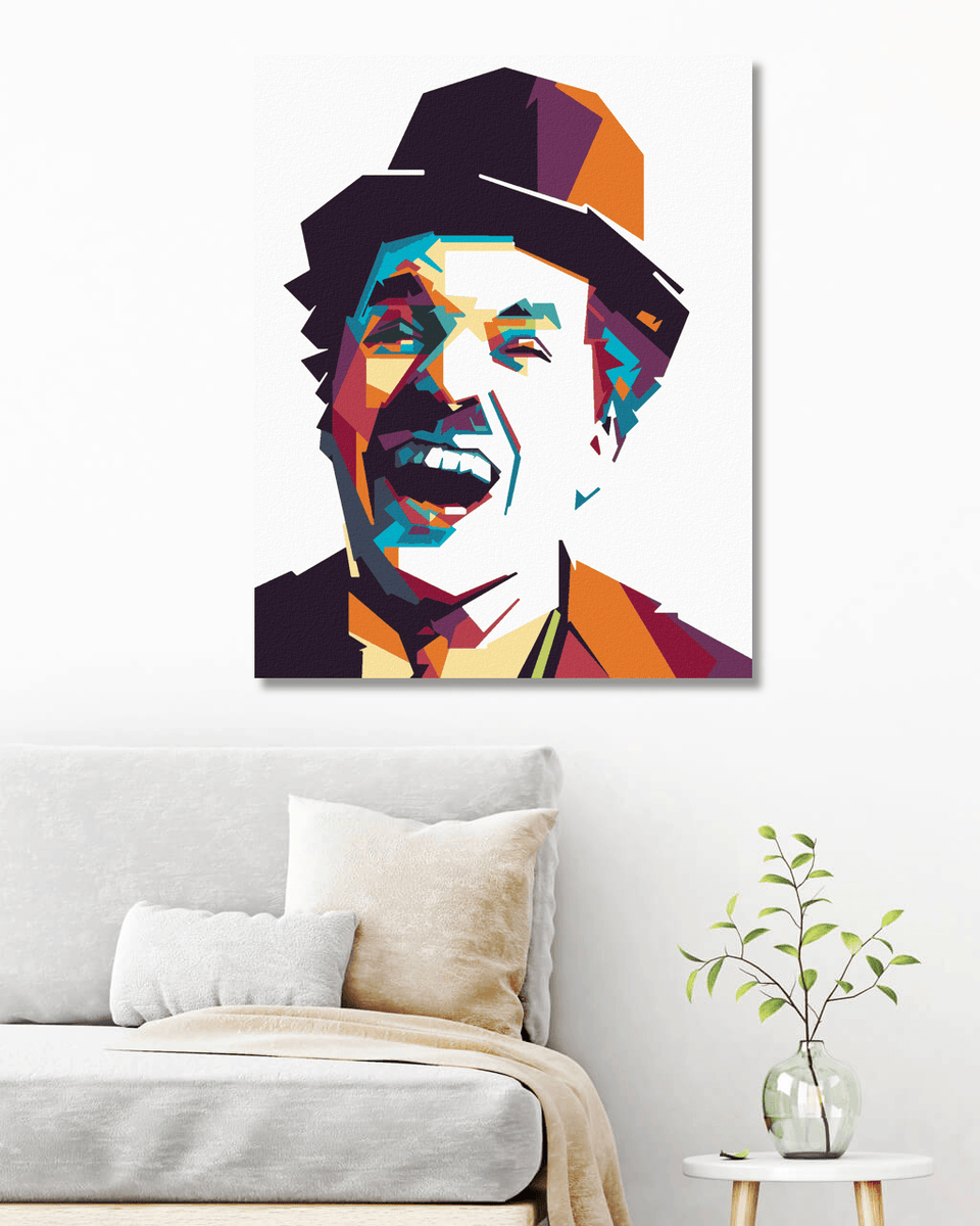 Paint by Numbers - Colorful Charlie Chaplin