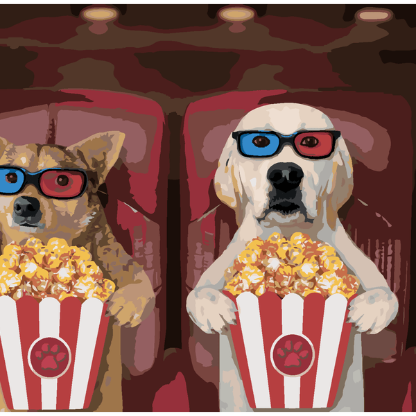 Paint by Numbers - Dogs in the Cinema