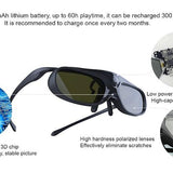 3D Glass DLP-Link Active Shutter LCD 3D Glasses (Rechargeable) - Hollywood Box