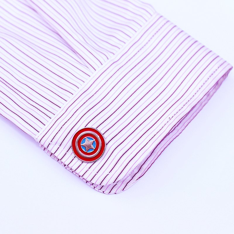 Captain America Shield Cufflinks