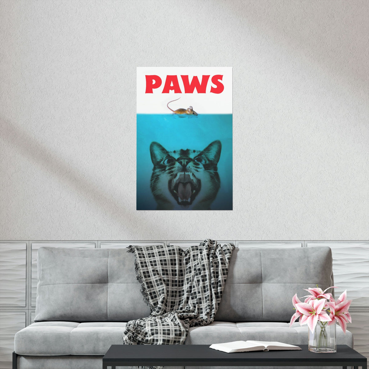 Paws Cat and Mouse Movie Theme Poster