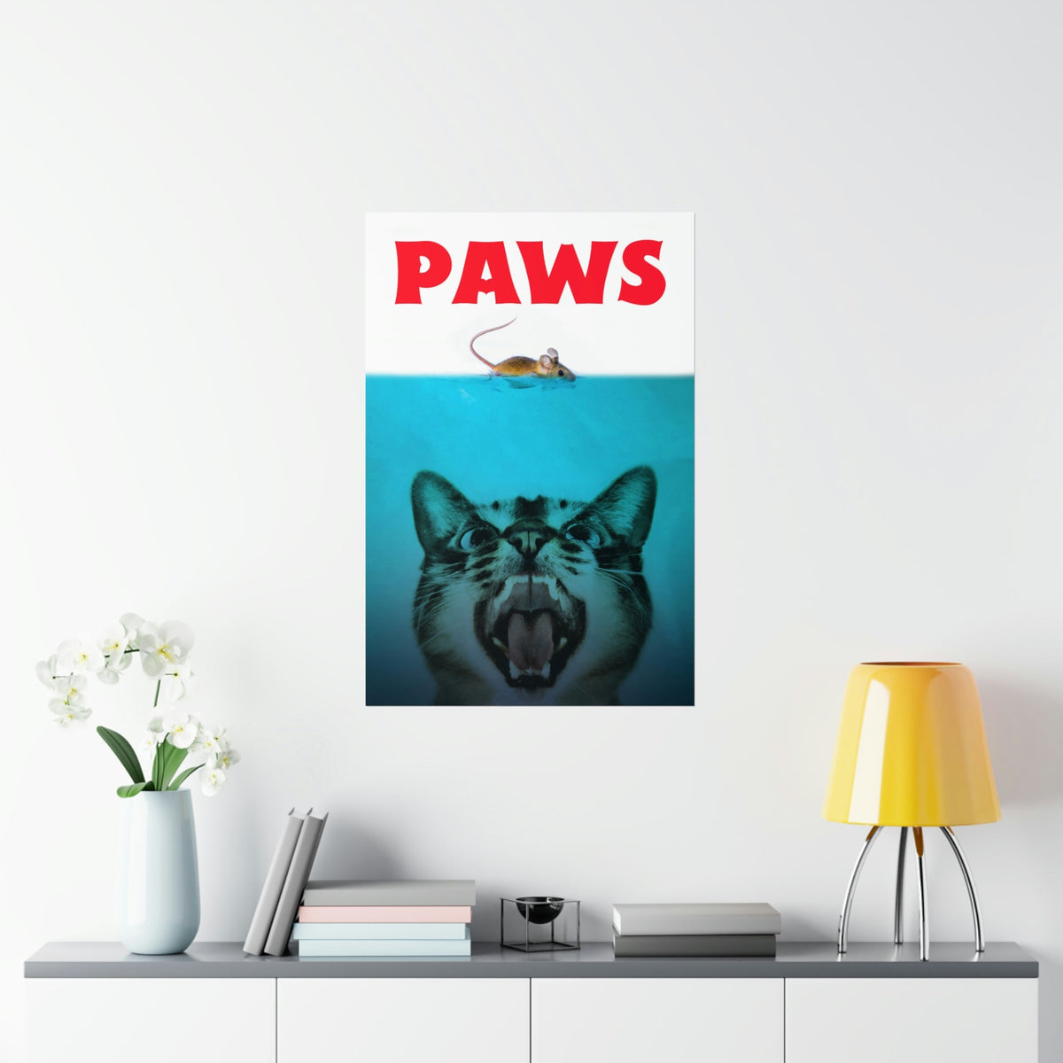 Paws Cat and Mouse Movie Theme Poster