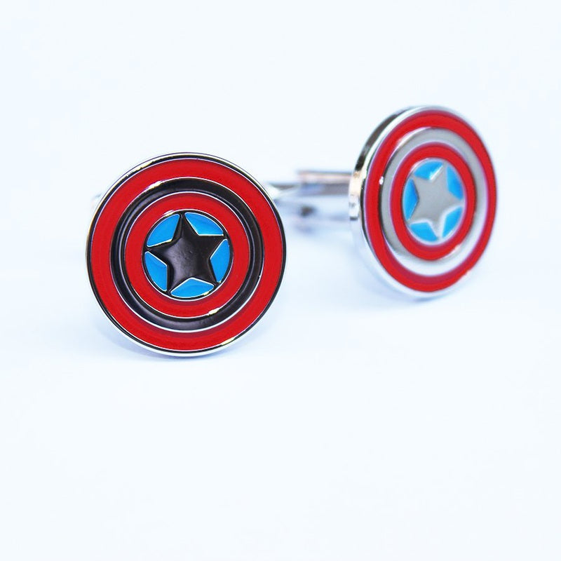 Captain America Shield Cufflinks