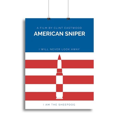 American Sniper Minimal Movie Canvas Print or Poster